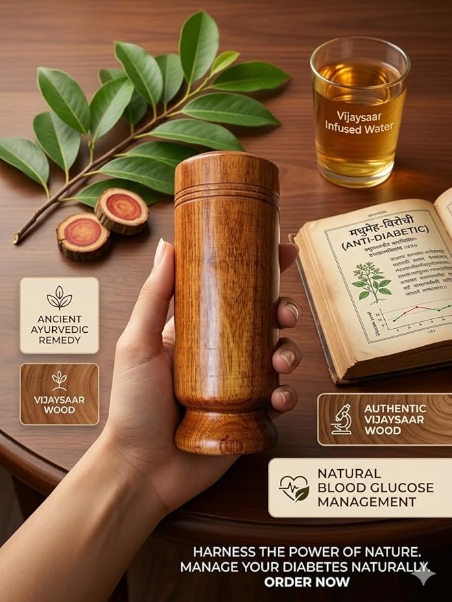 Vijaysaar Wood Herbal Glass