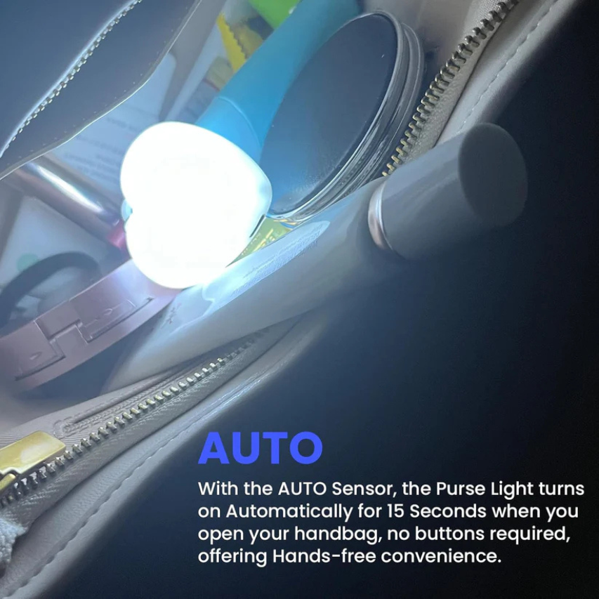 BagGlow™ | Heart-Shaped Rechargeable Handbag Light