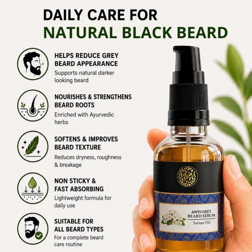 Natural Anti Grey Beard Serum