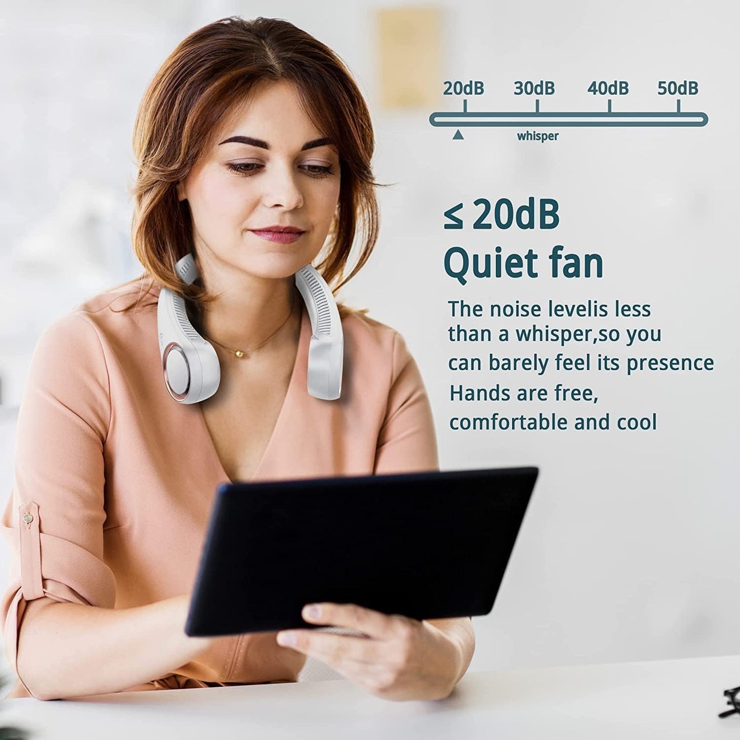 Portable Rechargable Neck Fan