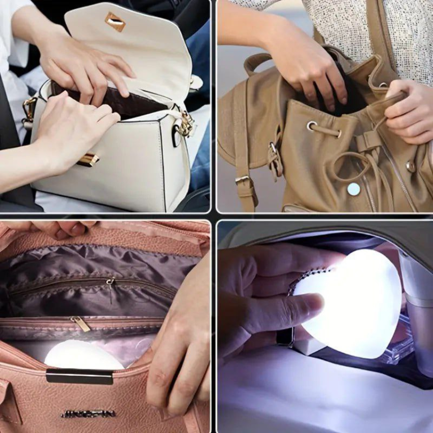 BagGlow™ | Heart-Shaped Rechargeable Handbag Light