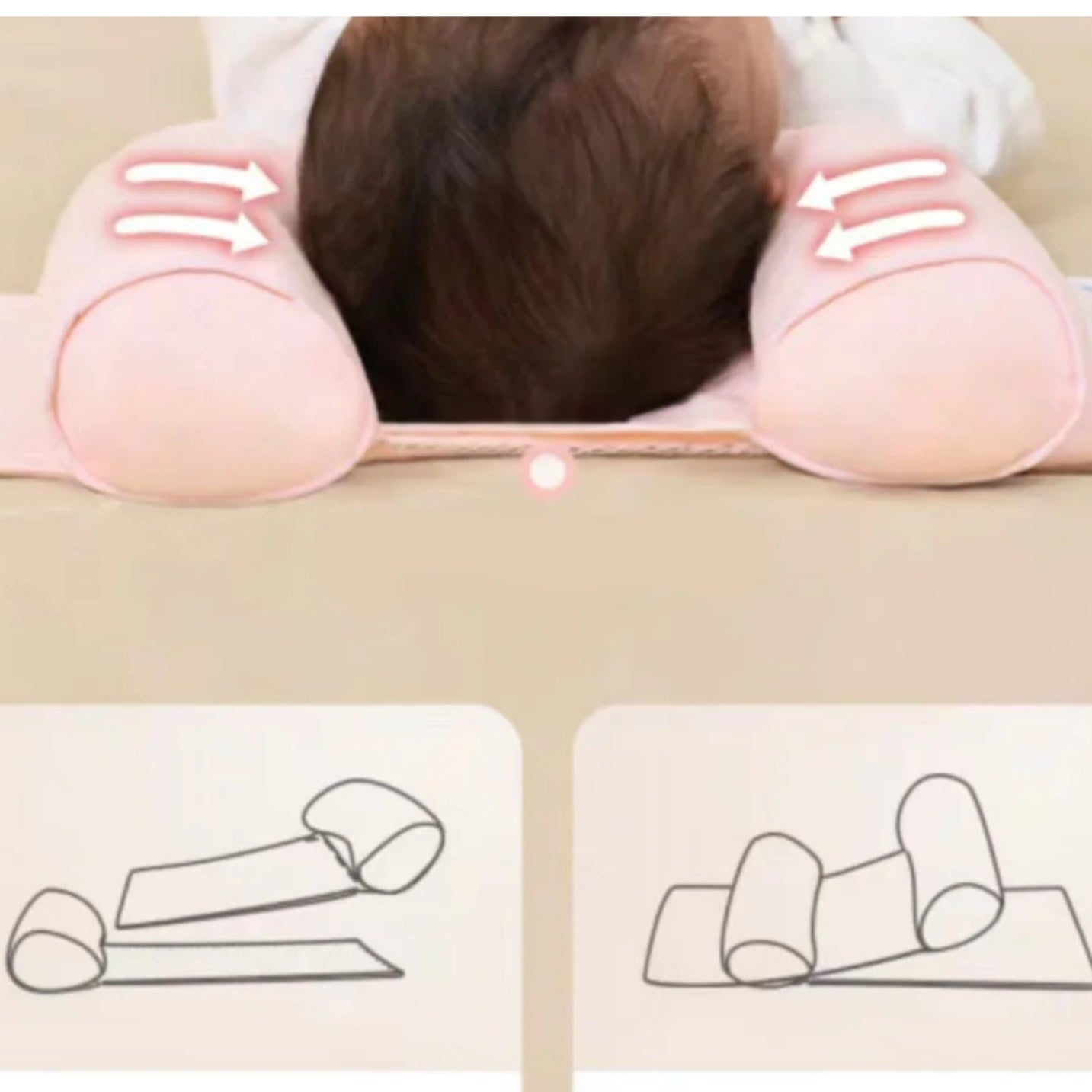 CooCoo™ – Soft Head Support Pillow for Babies