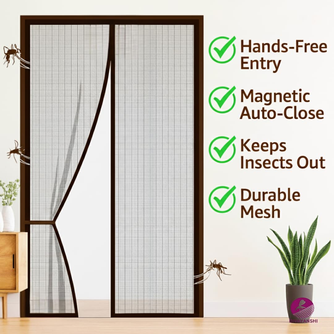 Magnetic Mosquito Net Curtain – Auto Close, Hands-Free, Easy Install