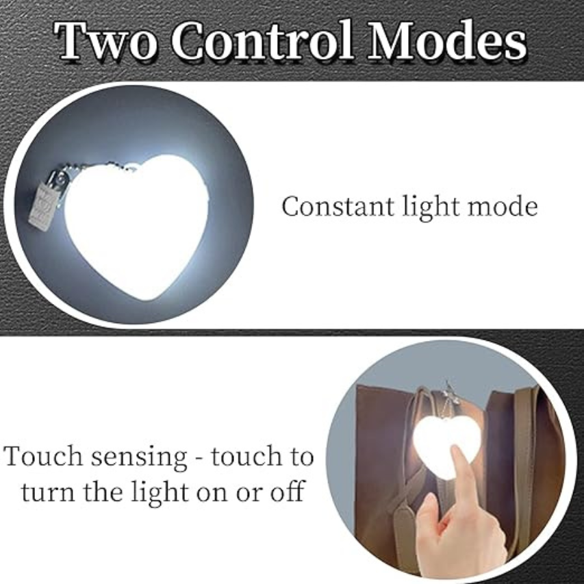 BagGlow™ | Heart-Shaped Rechargeable Handbag Light