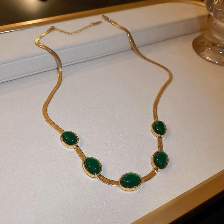 Royal Emerald Set | Necklace + FREE Bracelet