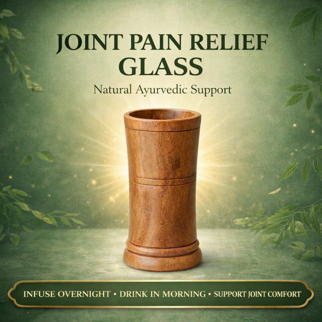 Vijaysaar Wood Herbal Glass