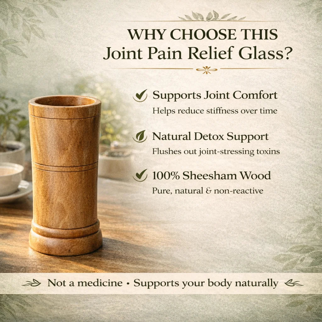 Vijaysaar Wood Herbal Glass
